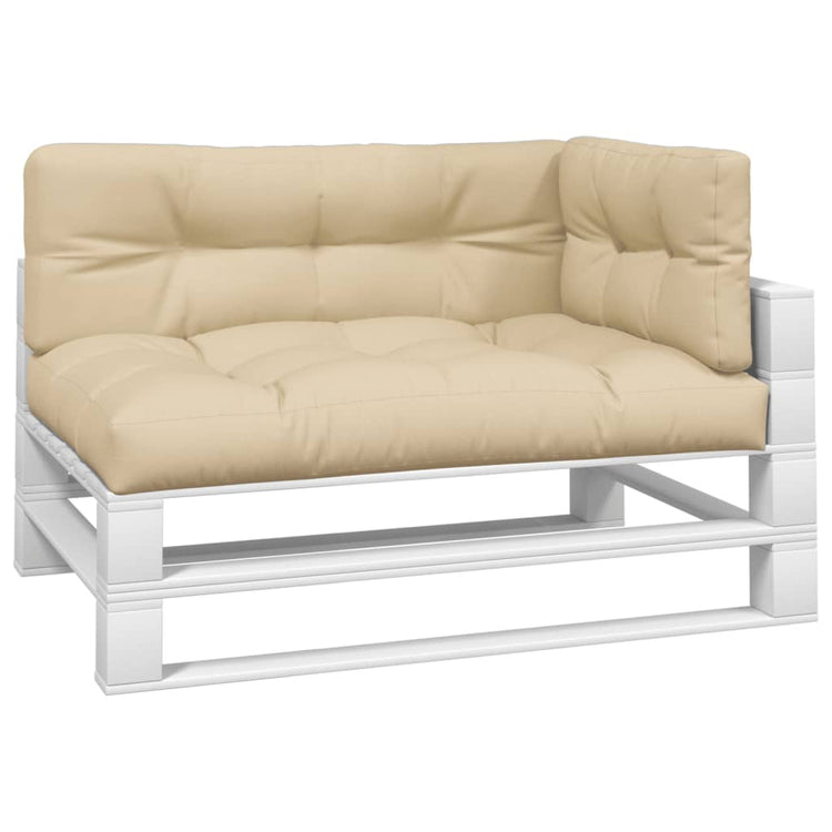 Coussins de palette vidaxl 3 St tissu beige