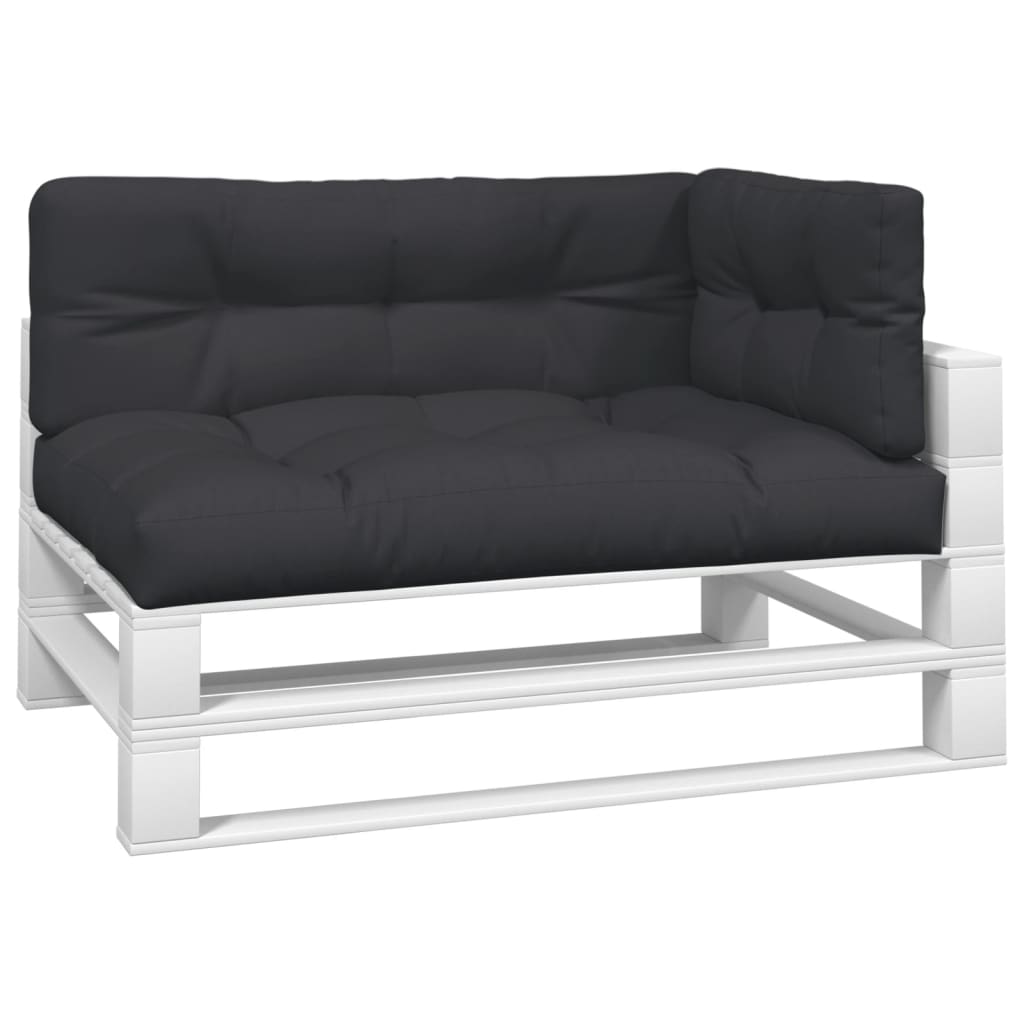 Coussins de palette vidaxl 3 st tissu noir