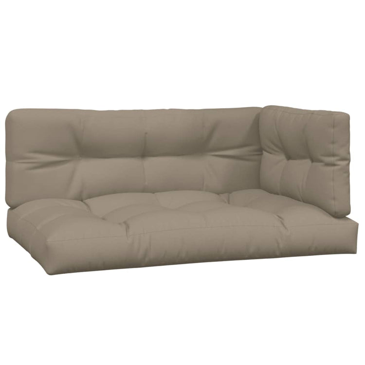 Coussins de palette vidaxl 3 St tissu taupe
