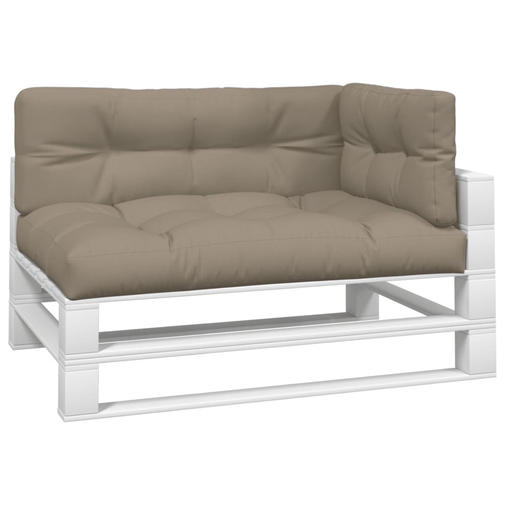 Coussins de palette vidaxl 3 St tissu taupe