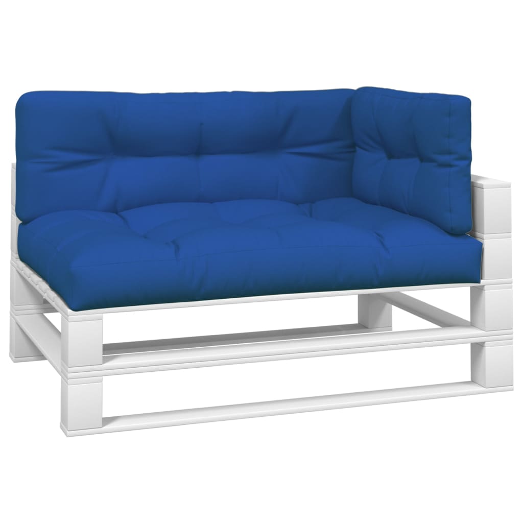 Vidaxl Pallet Cushions 3 St tissu Royal Blue