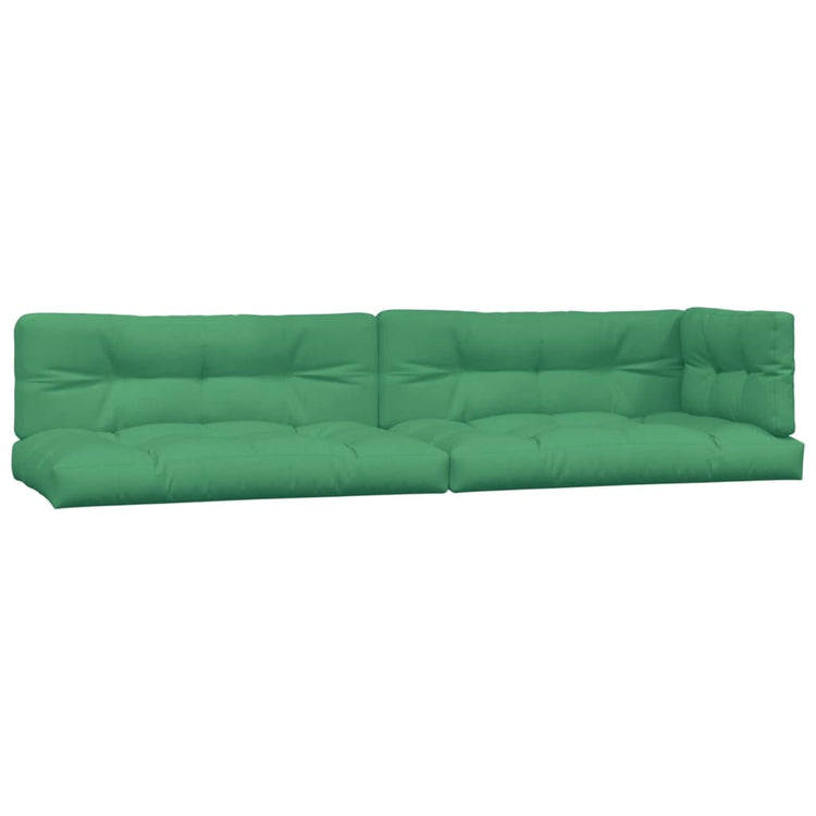 Coussins de palette vidaxl 5 st tissu vert