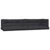 Coussins de palette vidaxl 5 st tissu noir