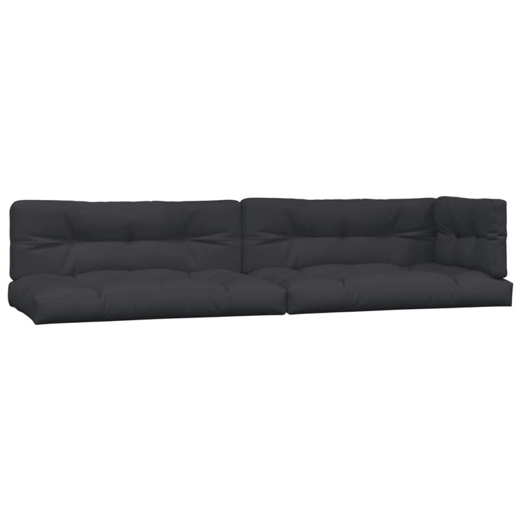Coussins de palette vidaxl 5 st tissu noir
