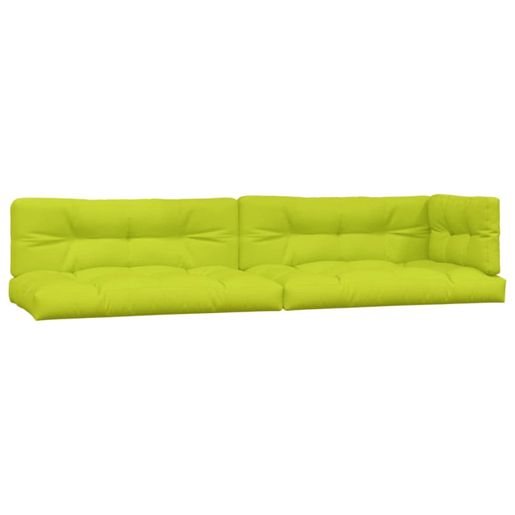 Coussins de palette vidaxl 5 st tissu vert clair