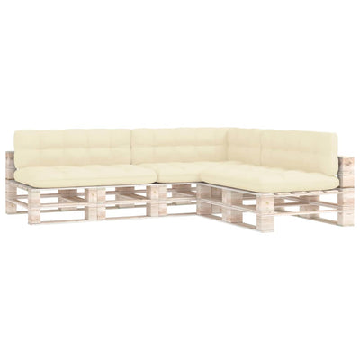 Vidaxl Bank Cushions Pallet 7 St Crème
