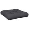 VidaXL coussin de palette 58x58x10 cm tissu noir