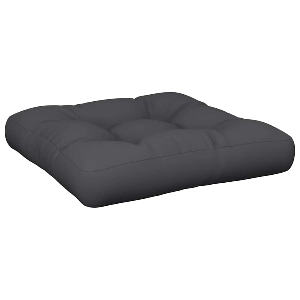 VidaXL coussin de palette 58x58x10 cm tissu noir