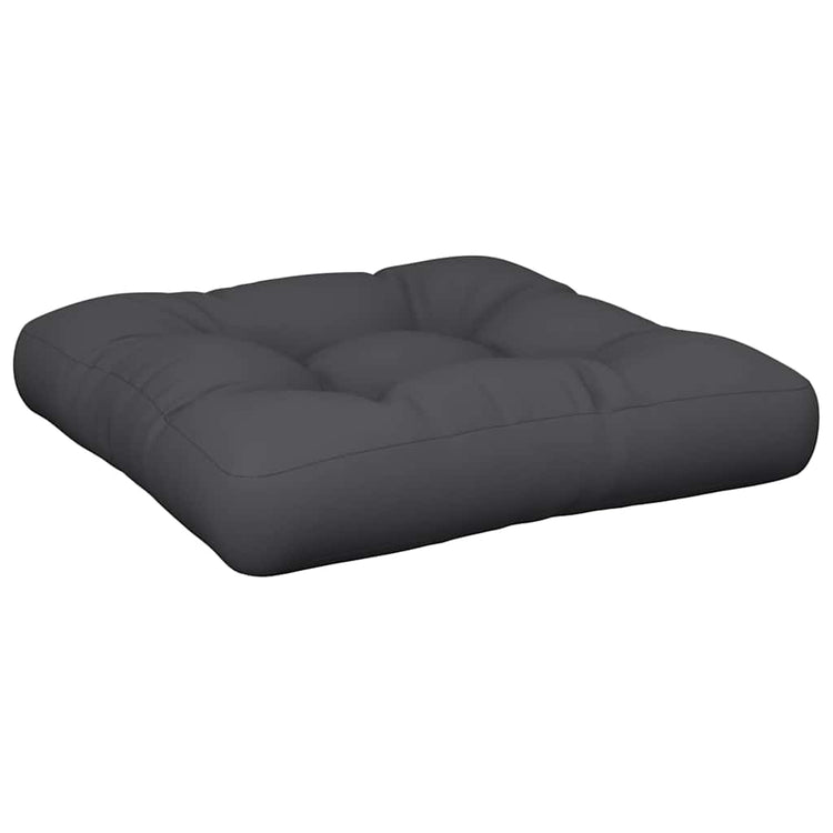 VidaXL coussin de palette 58x58x10 cm tissu noir