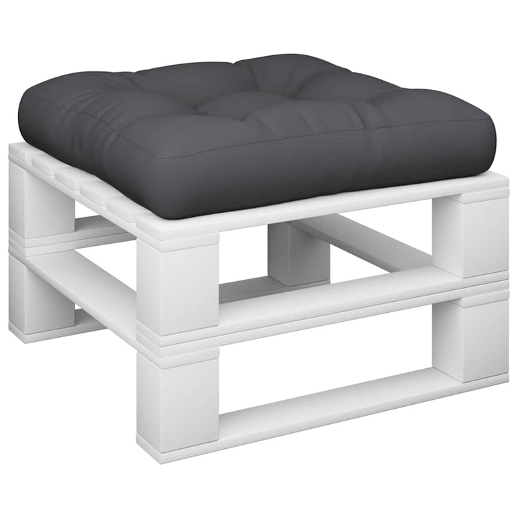 VidaXL coussin de palette 58x58x10 cm tissu noir