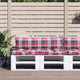 VidaXL coussins de palette 2 pcs tissu à motif losange rouge