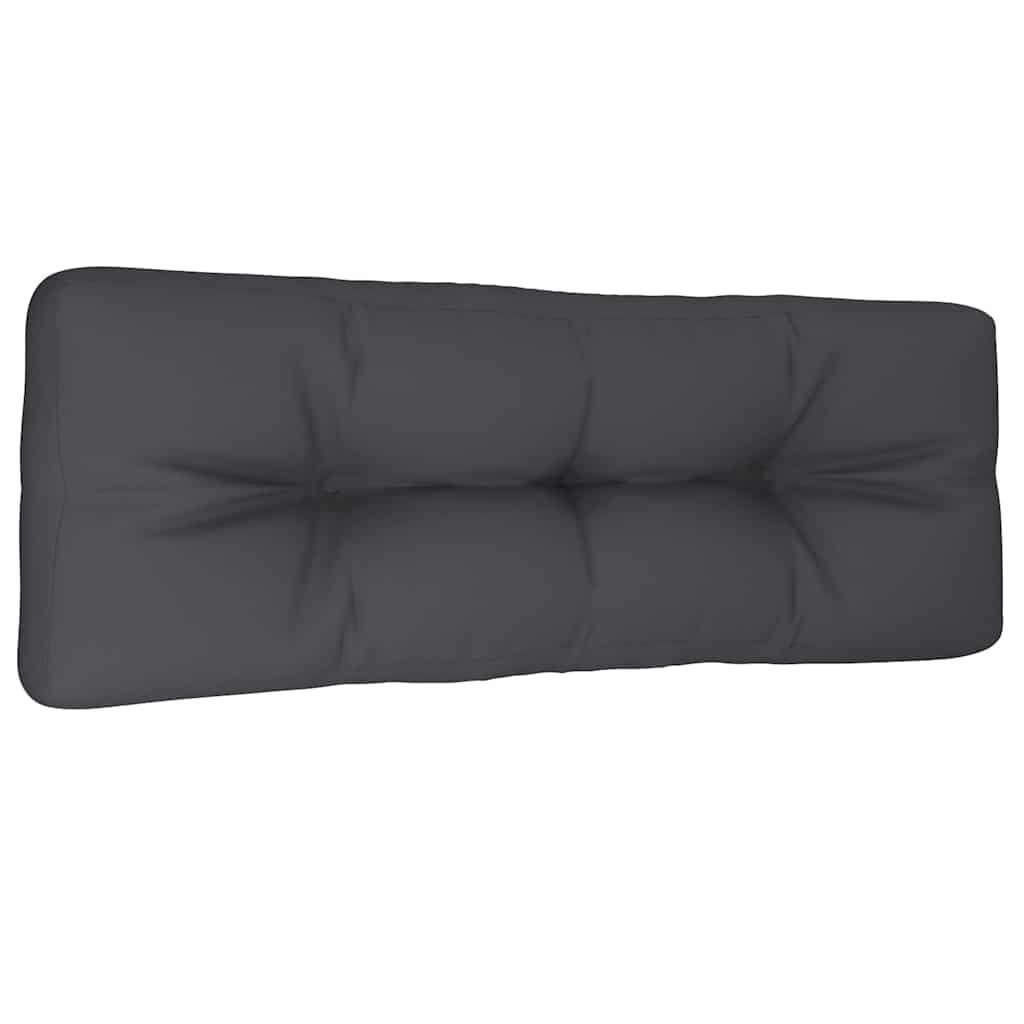 VidaXL coussin palette 120x40x12 cm tissu anthracite