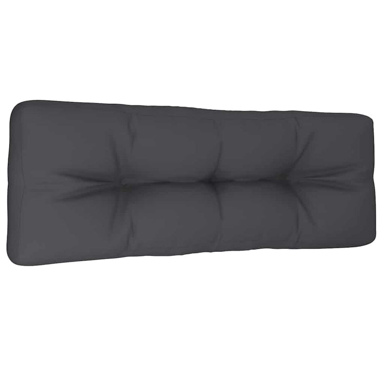 VidaXL coussin palette 120x40x12 cm tissu anthracite