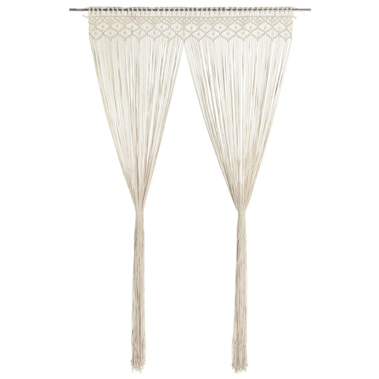 Vidaxl rideau macramé 140x240 cm Coton
