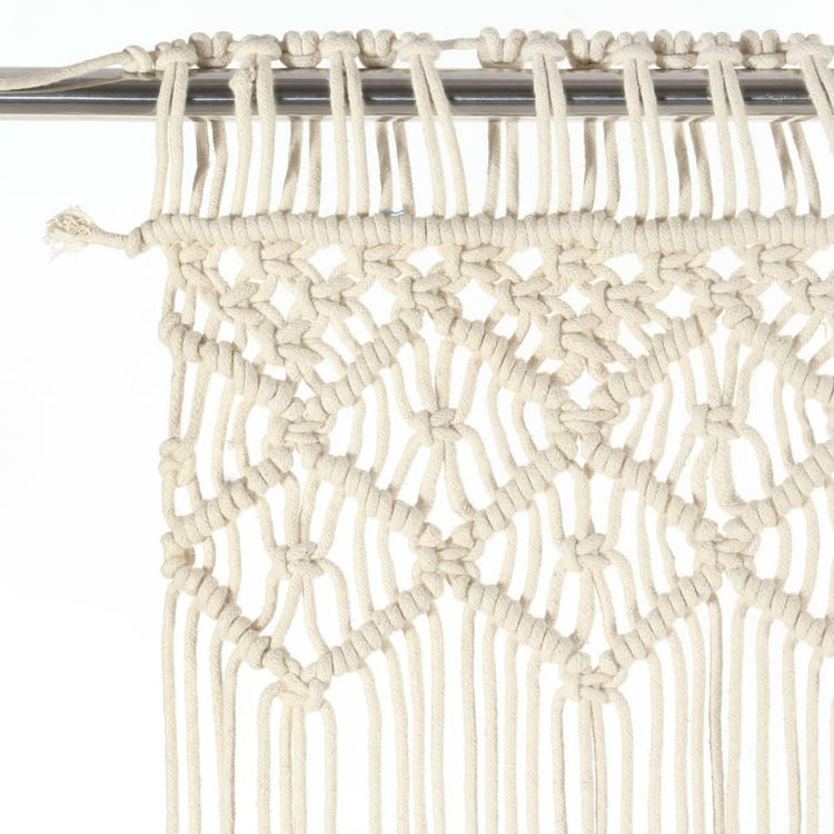 Vidaxl rideau macramé 140x240 cm Coton