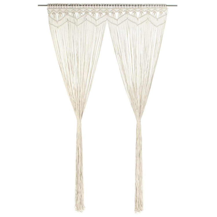 Vidaxl rideau macramé 140x240 cm Coton