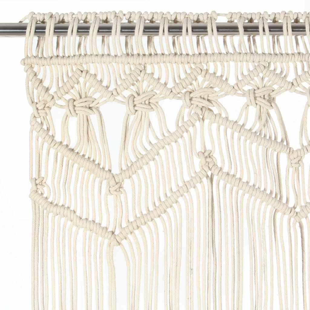 Vidaxl rideau macramé 140x240 cm Coton