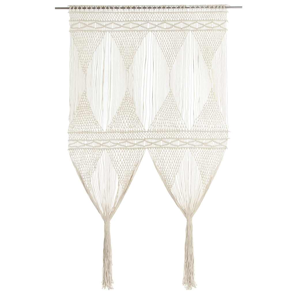 Vidaxl rideau macramé 140x240 cm Coton