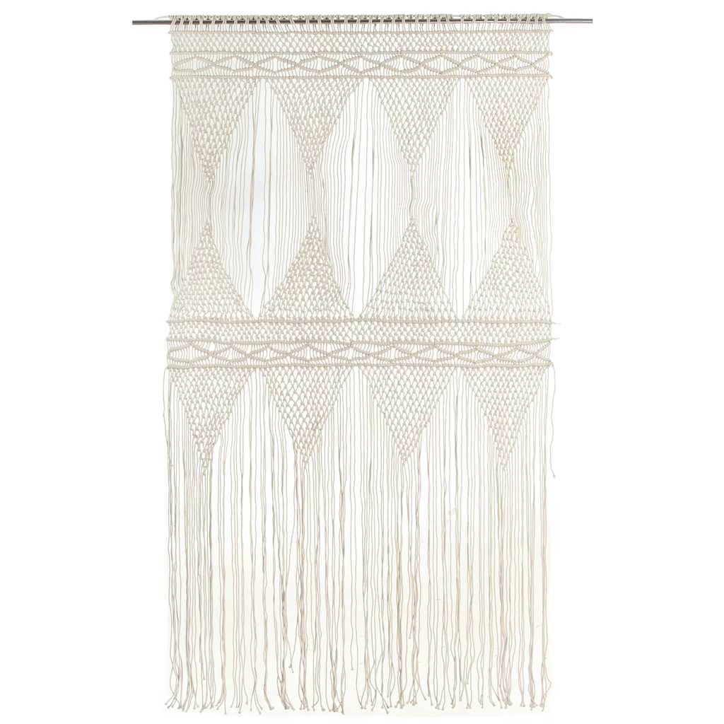 Vidaxl rideau macramé 140x240 cm Coton