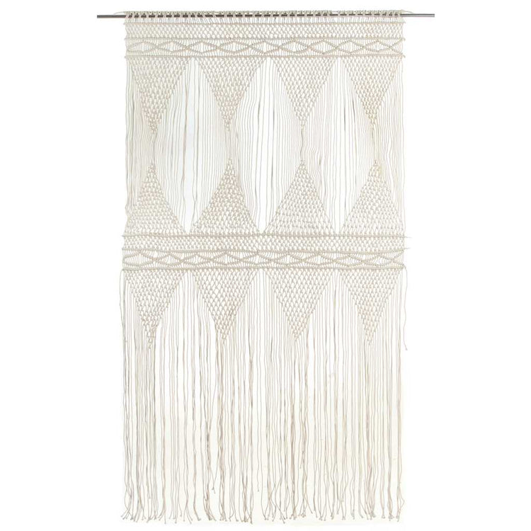 Vidaxl rideau macramé 140x240 cm Coton