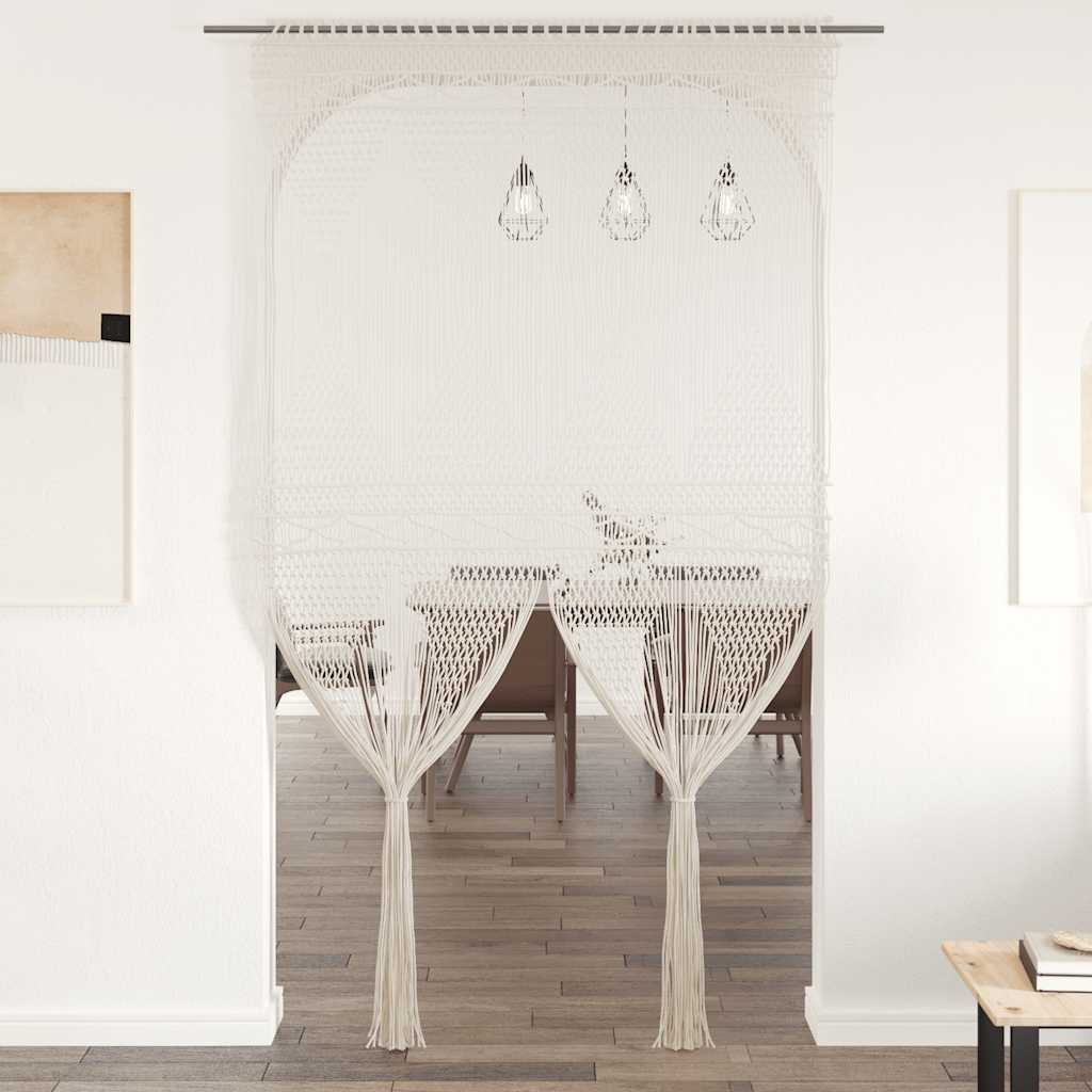 Vidaxl rideau macramé 140x240 cm Coton