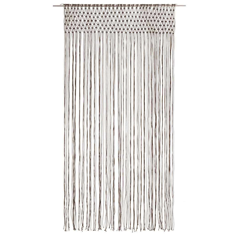 Vidaxl rideau macramé 140x240 cm coton taupe