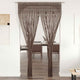 Vidaxl rideau macramé 140x240 cm coton taupe