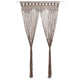 Vidaxl rideau macramé 140x240 cm coton taupe