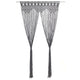 Vidaxl rideau macramé 140x240 cm anthracite de coton