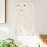 Cidaxl mural macramé 40x80 cm Coton - afbeelding 1