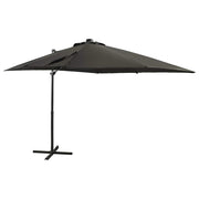 Vidaxl Parasol flottant avec poteau et éclairage LED Couleur anthracite de 250 cm - afbeelding 1