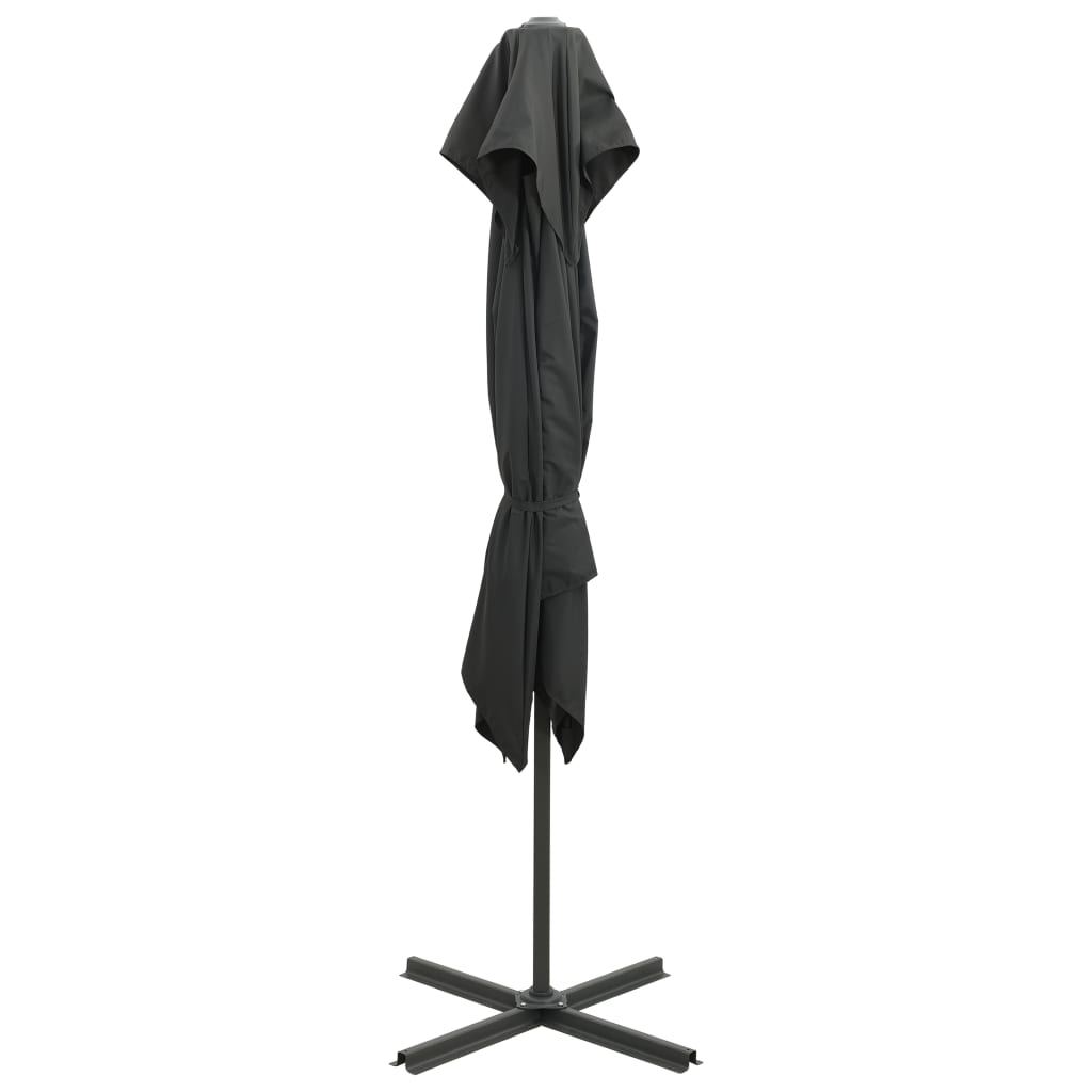 Vidaxl Parasol flottant avec un double toit 250x250 cm anthracite -colored