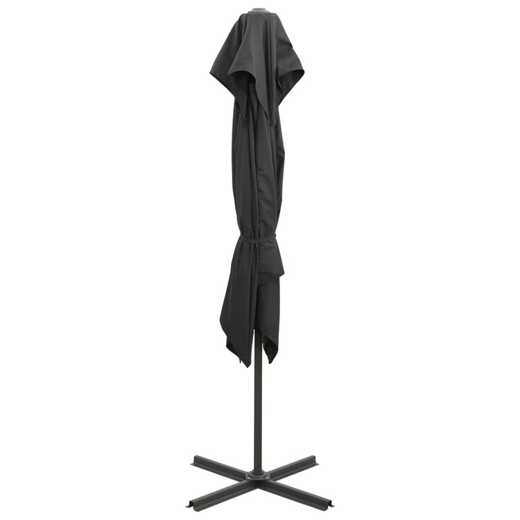 Vidaxl Parasol flottant avec un double toit 250x250 cm anthracite -colored