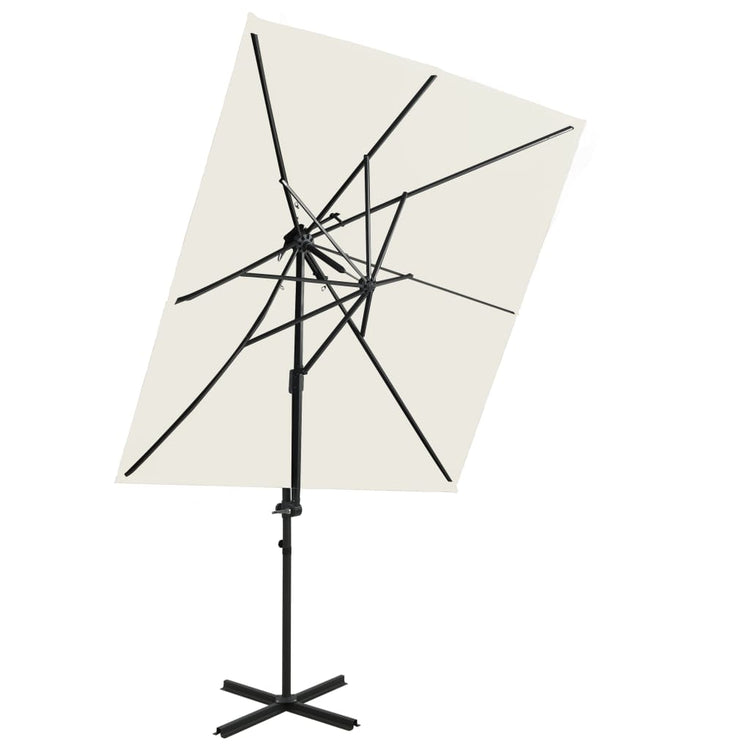 Vidaxl Parasol flottant avec un double toit 250x250 cm -colore