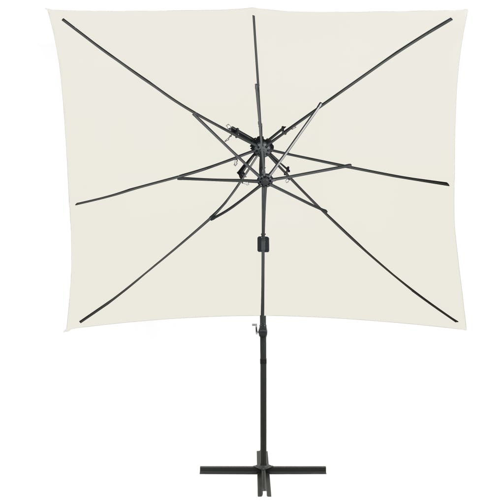 Vidaxl Parasol flottant avec un double toit 250x250 cm -colore