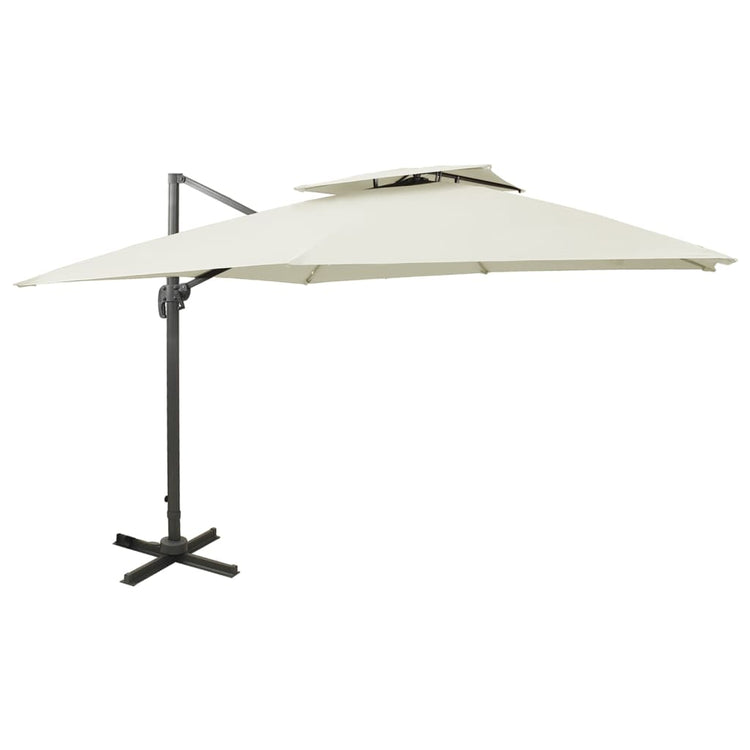 Vidaxl Parasol flottant avec un double toit 300x300 cm -colored-colored