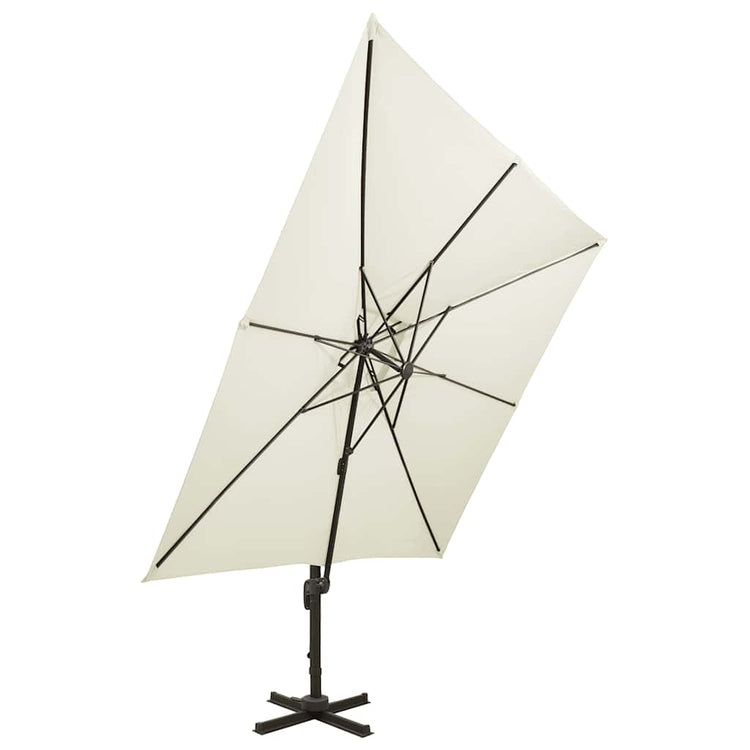 Vidaxl Parasol flottant avec un double toit 300x300 cm -colored-colored