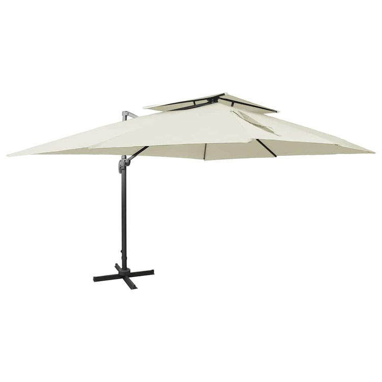 Parasol flottant vidaxl avec toit double 400x300 cm -colored-colored