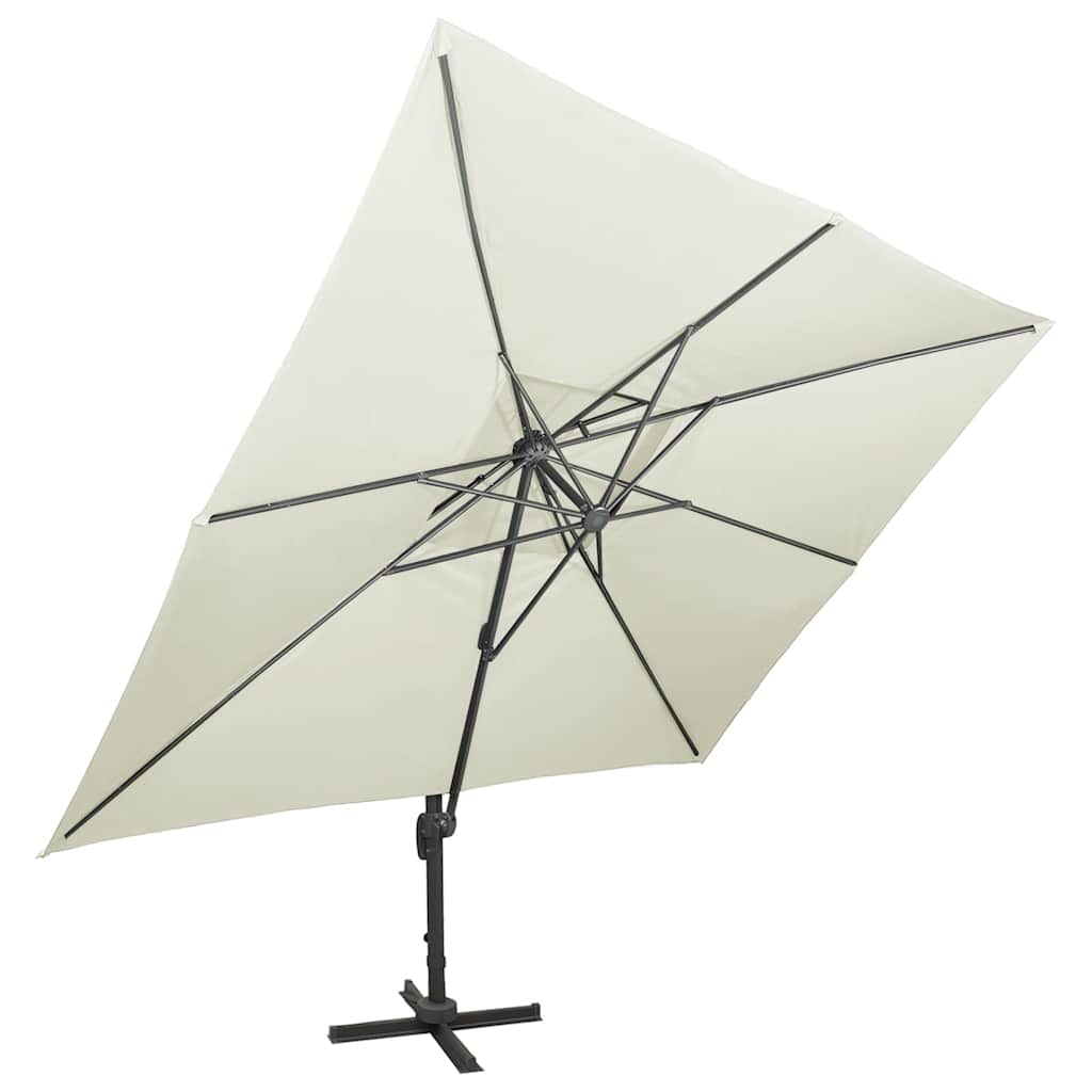 Parasol flottant vidaxl avec toit double 400x300 cm -colored-colored