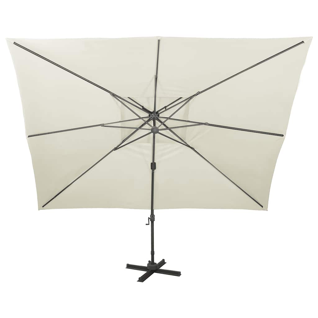 Parasol flottant vidaxl avec toit double 400x300 cm -colored-colored