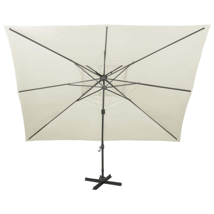 Parasol flottant vidaxl avec toit double 400x300 cm -colored-colored