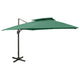 Vidaxl Parasol flottant avec toit double 300x300 cm vert