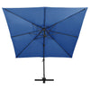 Parasol flottant vidaxl avec toit double 300x300 cm bleu azure
