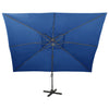Parasol flottant vidaxl avec toit double 400x300 cm bleu azure