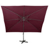 Vidaxl Parasol flottant avec un double toit 400x300 cm rouge bordeaux