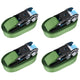 Vidaxl Span Pneus 4 ST 800 à 6 m vert