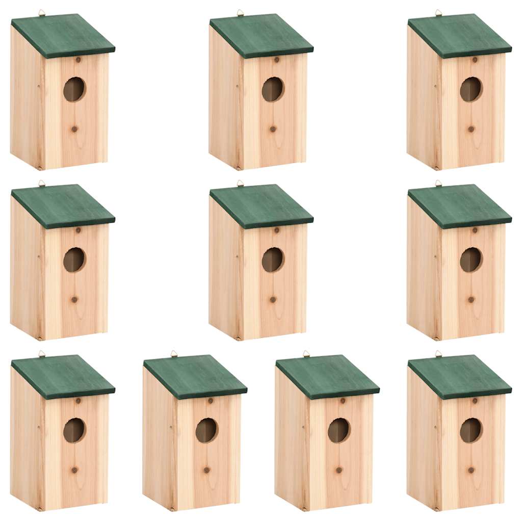 Vidaxl Bird Houses 10 PCS 12x12x22 cm