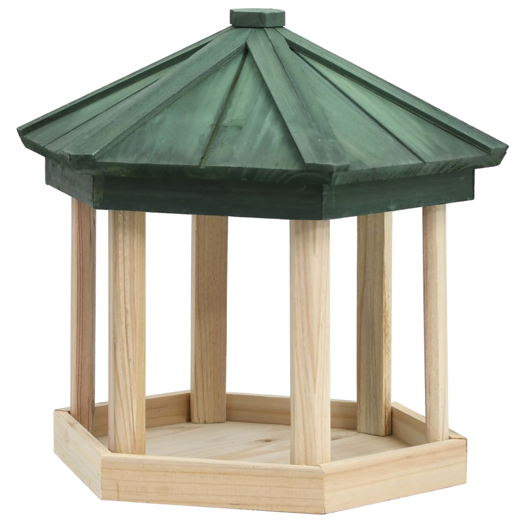 Vidaxl Feed Beef Octagonal 33x30 cm Solid Pinewood