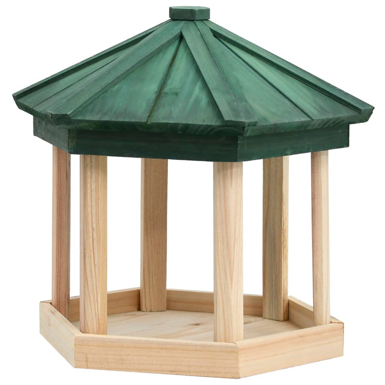 Vidaxl Feed Beef Octagonal 33x30 cm Solid Pinewood