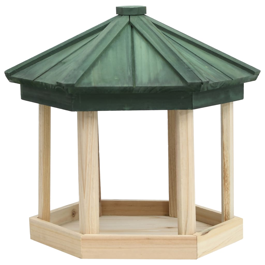Vidaxl Feed Beef Octagonal 33x30 cm Solid Pinewood